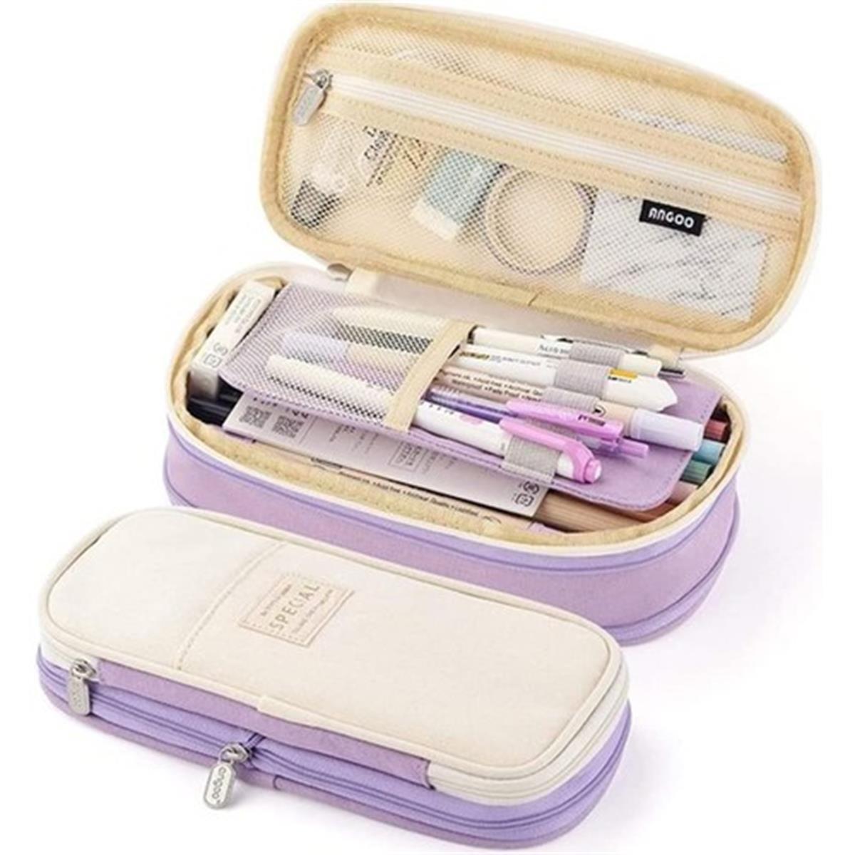 Tcherchi Sevimli Büyük Kapasiteli Çok Katmanlı Kalem Kutusu