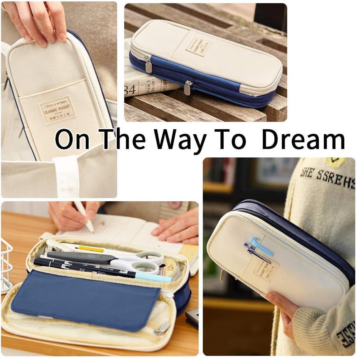 Tcherchi Sevimli Büyük Kapasiteli Çok Katmanlı Kalem Kutusu