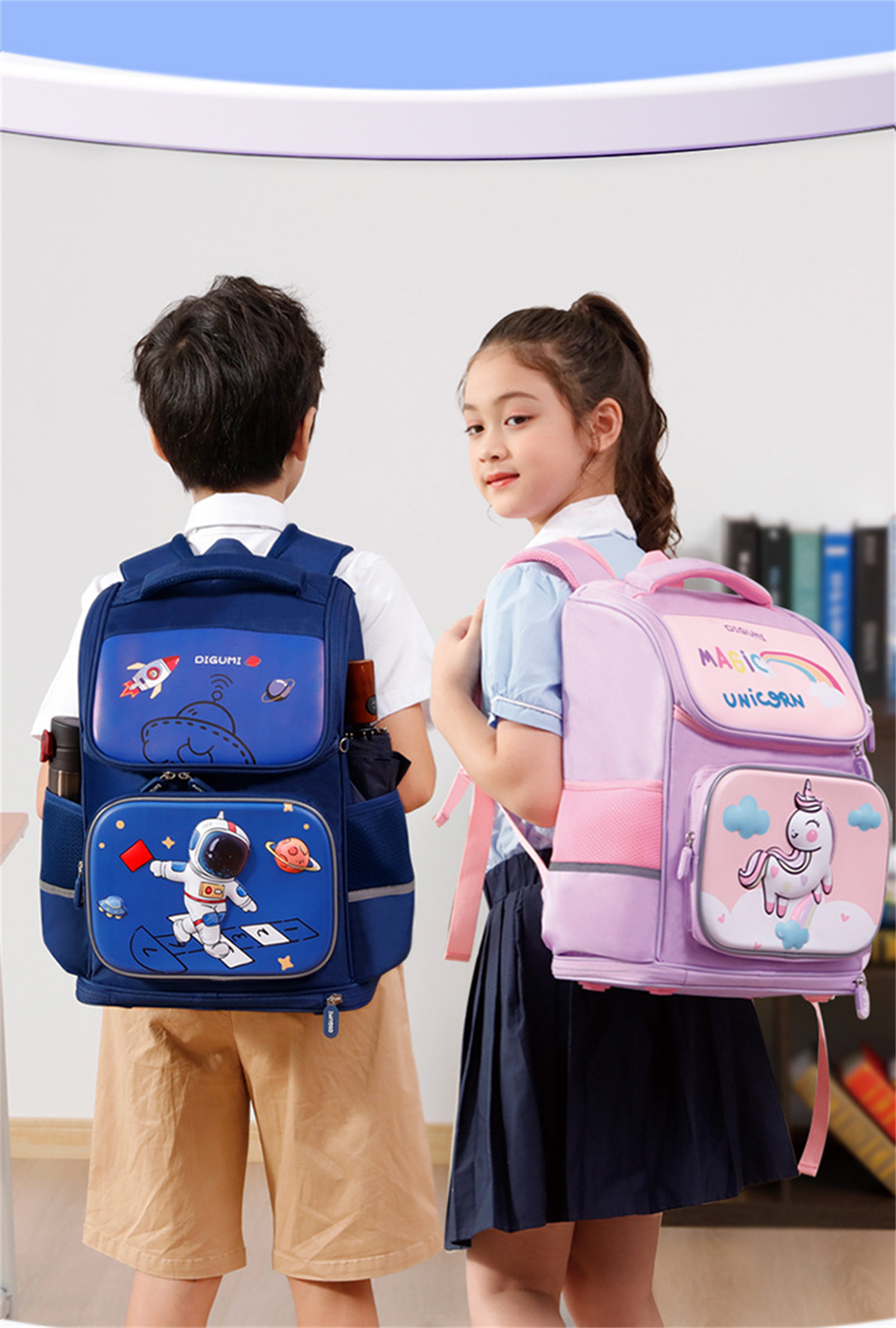 Tcherchi Su Geçirmez Desenli Çocuk Okul Çantası