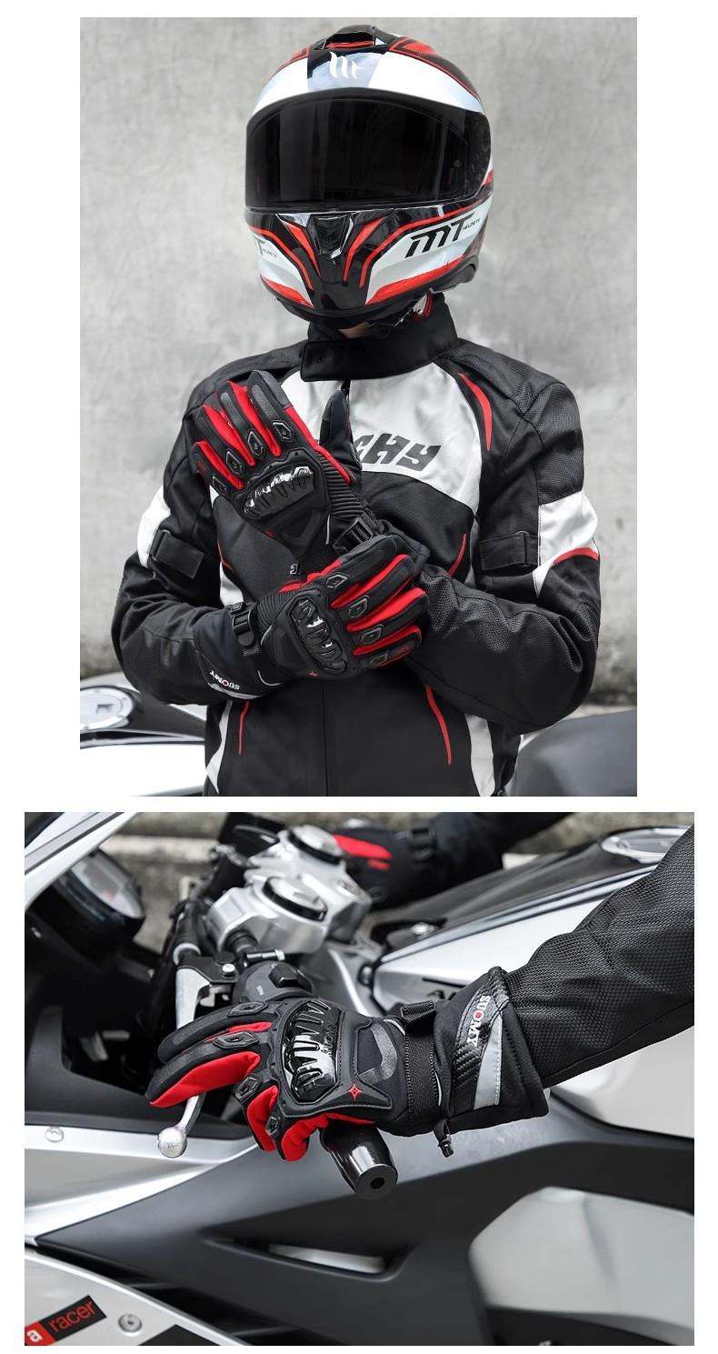 Tcherchi Su Geçirmez Dört Mevsim Kışlık Motosiklet Eldivenleri