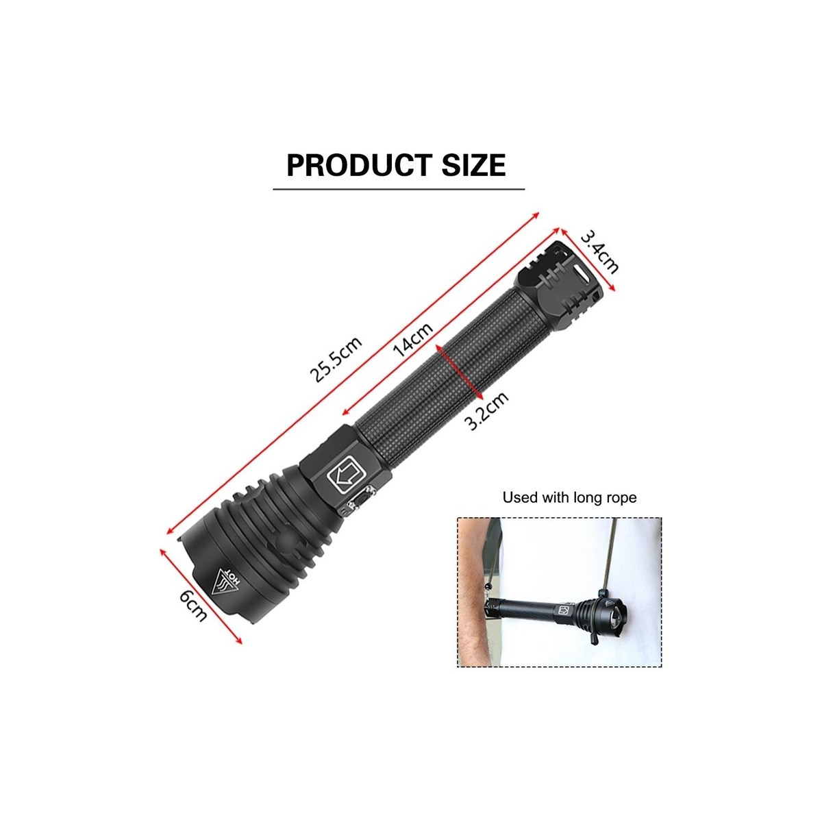 Tcherchi Su Geçirmez Kamp Outdoor LED El Feneri