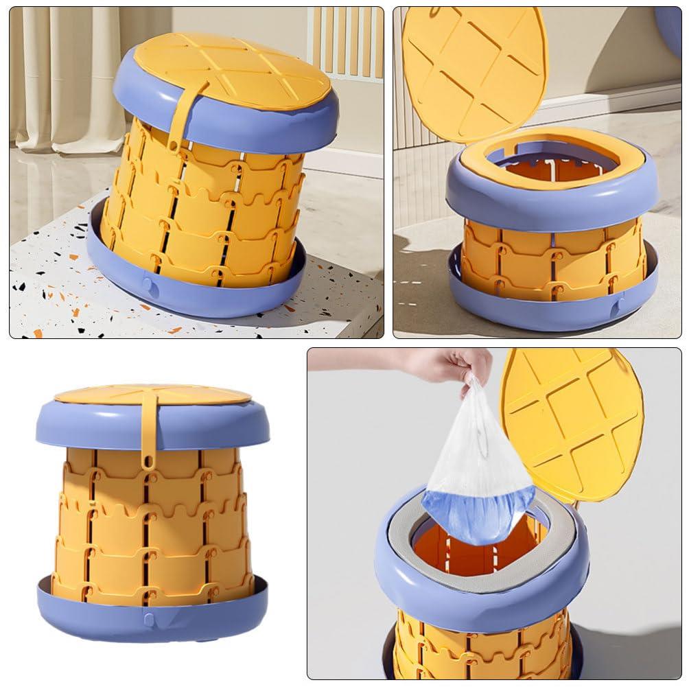 Tcherchi Taşınabilir Katlanabilir Tuvalet Lazımlık, Seyahat için Ayarlanabilir Yükseklik Bebek Tuvaleti