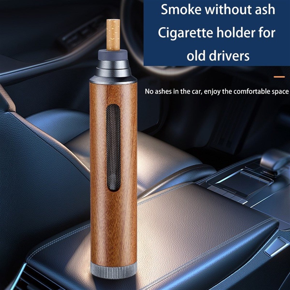 Tcherchi Taşınabilir Mini Ahşap Sigara Küllüğü