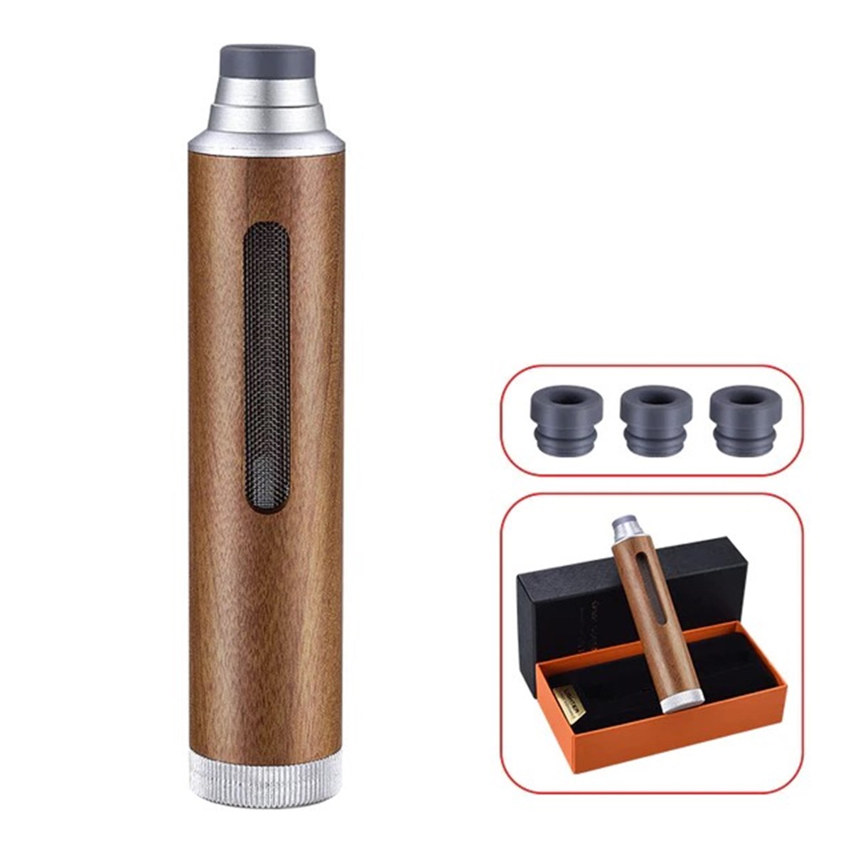 Tcherchi Taşınabilir Mini Ahşap Sigara Küllüğü