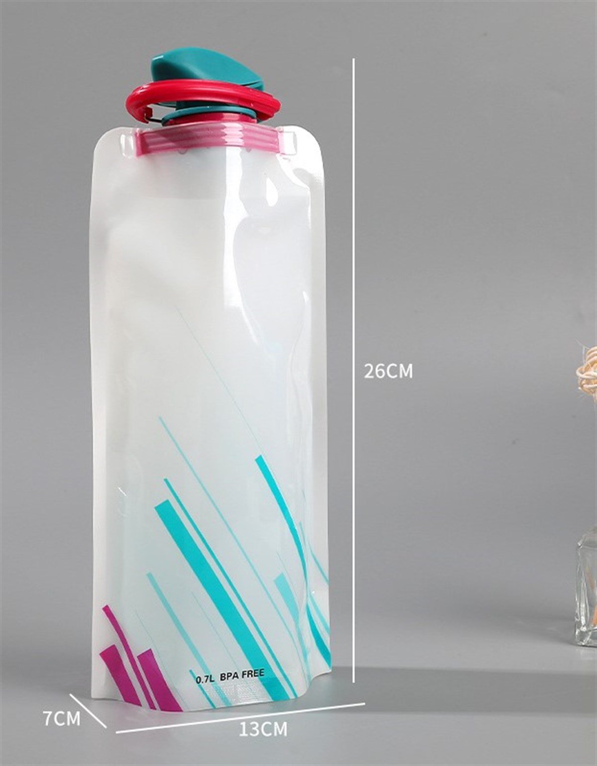 Tcherchı Taşınabilir Spor PE Plastik Katlanır Su Torbası