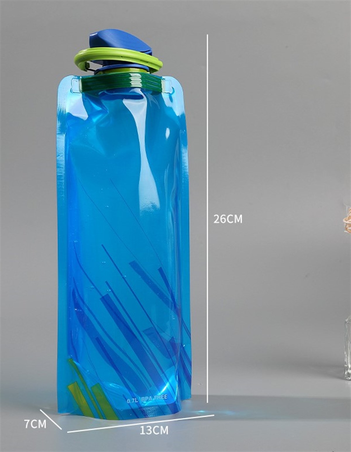 Tcherchı Taşınabilir Spor PE Plastik Katlanır Su Torbası