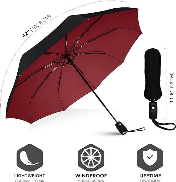 Tcherchi Teflon Kaplama ile Repel Şemsiye Windproof Seyahat Şemsiye