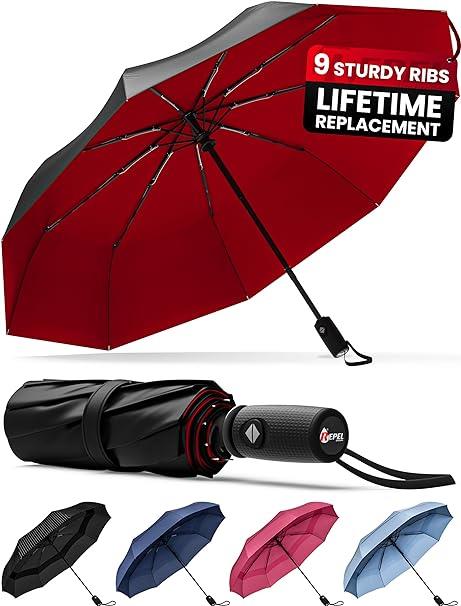 Tcherchi Teflon Kaplama ile Repel Şemsiye Windproof Seyahat Şemsiye