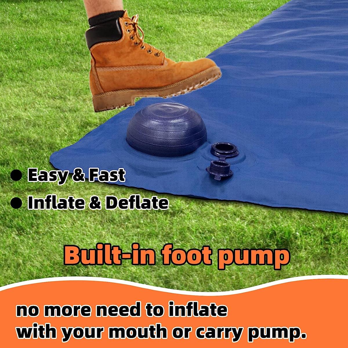 Tcherchi Tek Kişilik Dahili Yastıklı Taşınabilir Kamp ve Uyku Yatağı