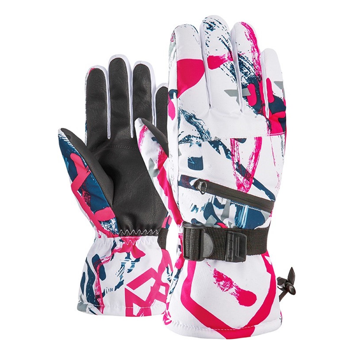 Tcherchi Unisex Su Geçirmez Desenli Kayak Eldiveni