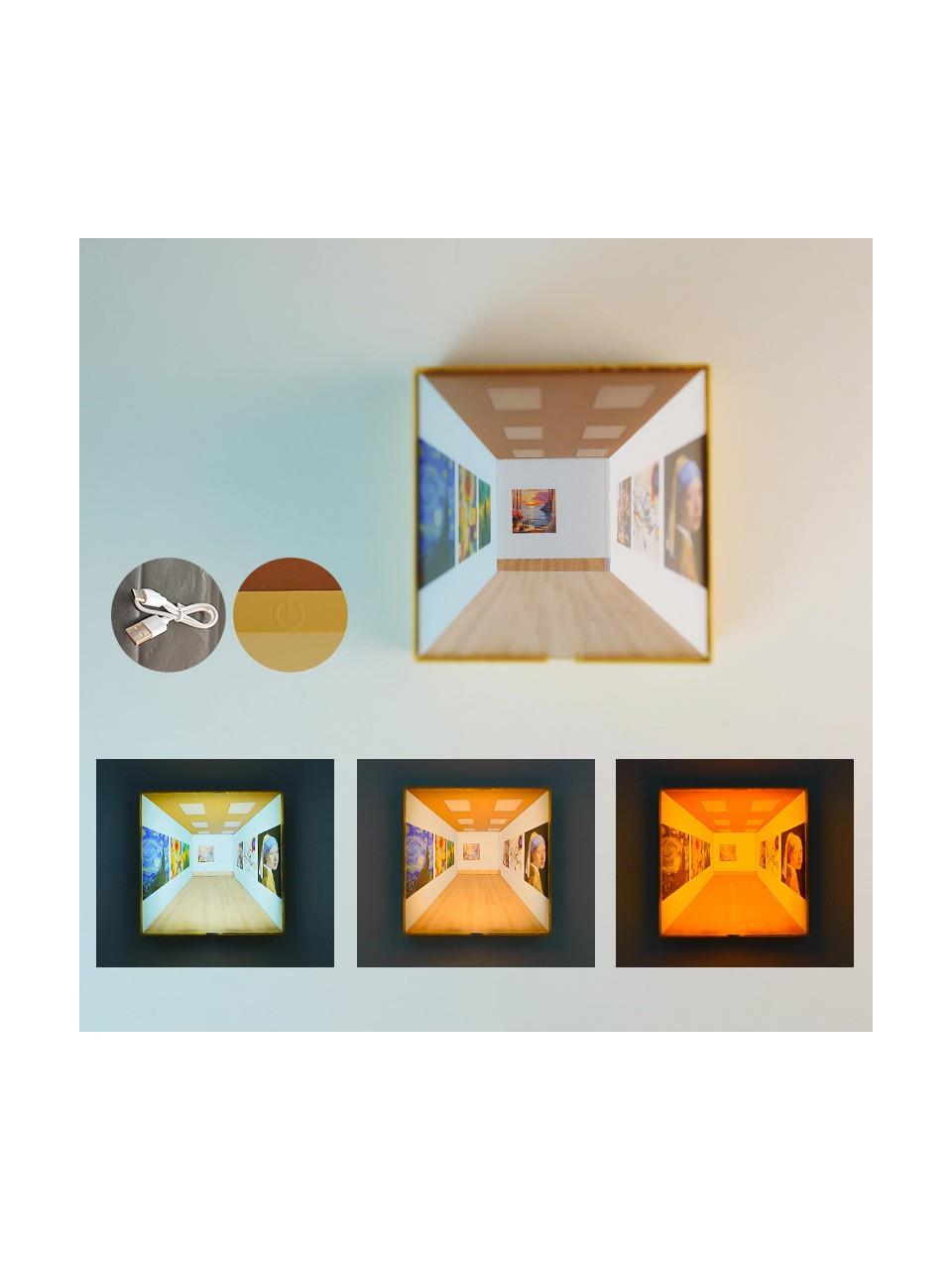 Tcherchi Yaratıcı Tasarım 3D İllüzyonlu Ambiyanslı Gece Lambası  