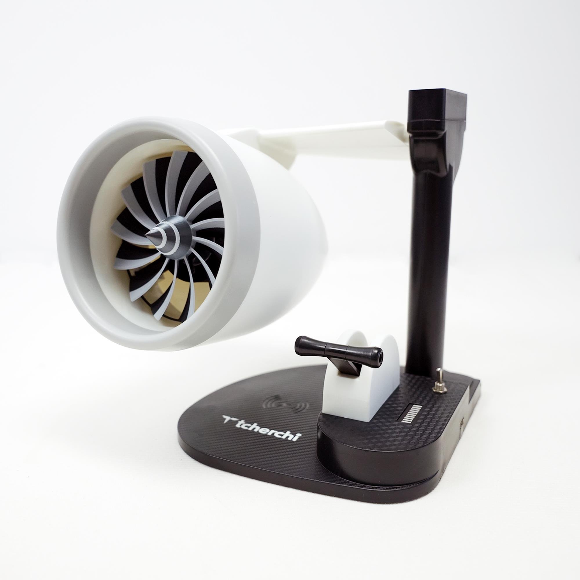 Tcherchi Yeni Masaüstü JetFan – Kablosuz Şarj, Serinletici Fan ve Nemlendirici Bir Arada
