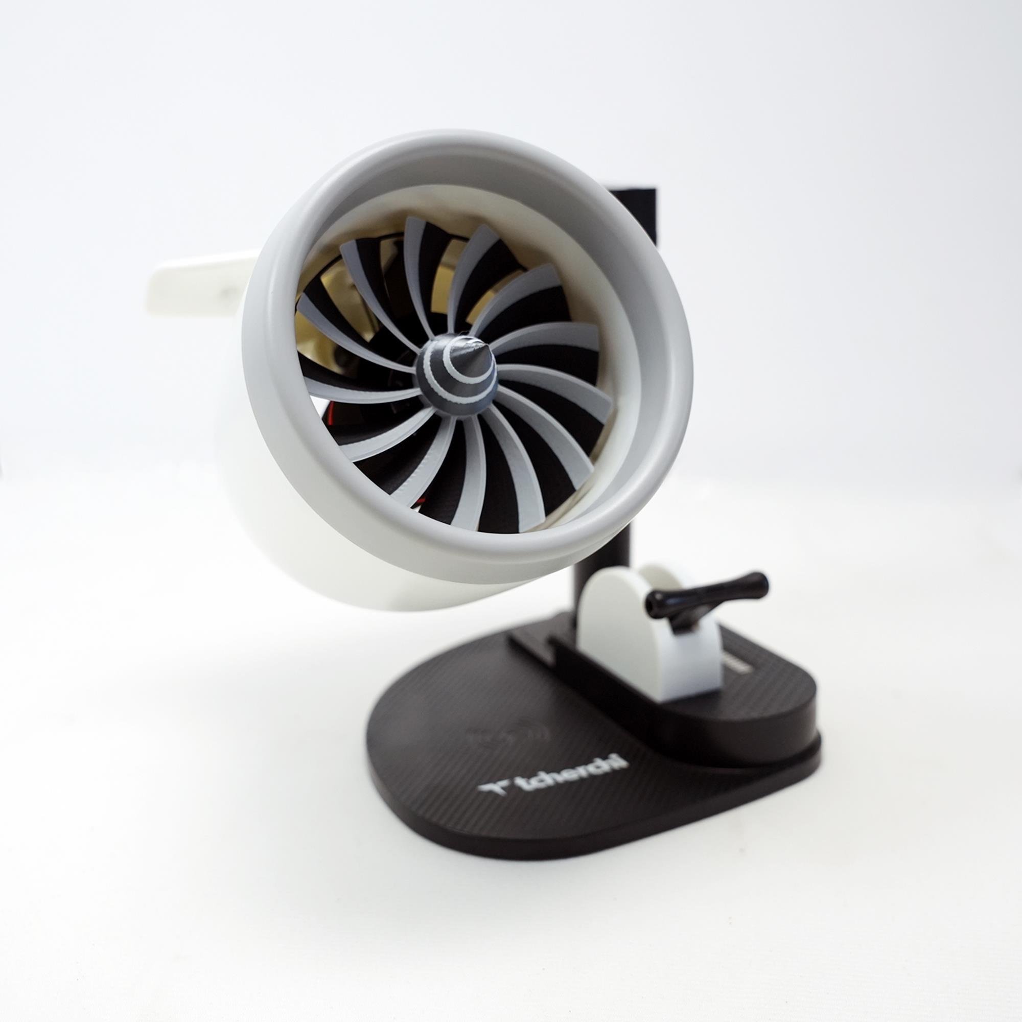 Tcherchi Yeni Masaüstü JetFan – Kablosuz Şarj, Serinletici Fan ve Nemlendirici Bir Arada