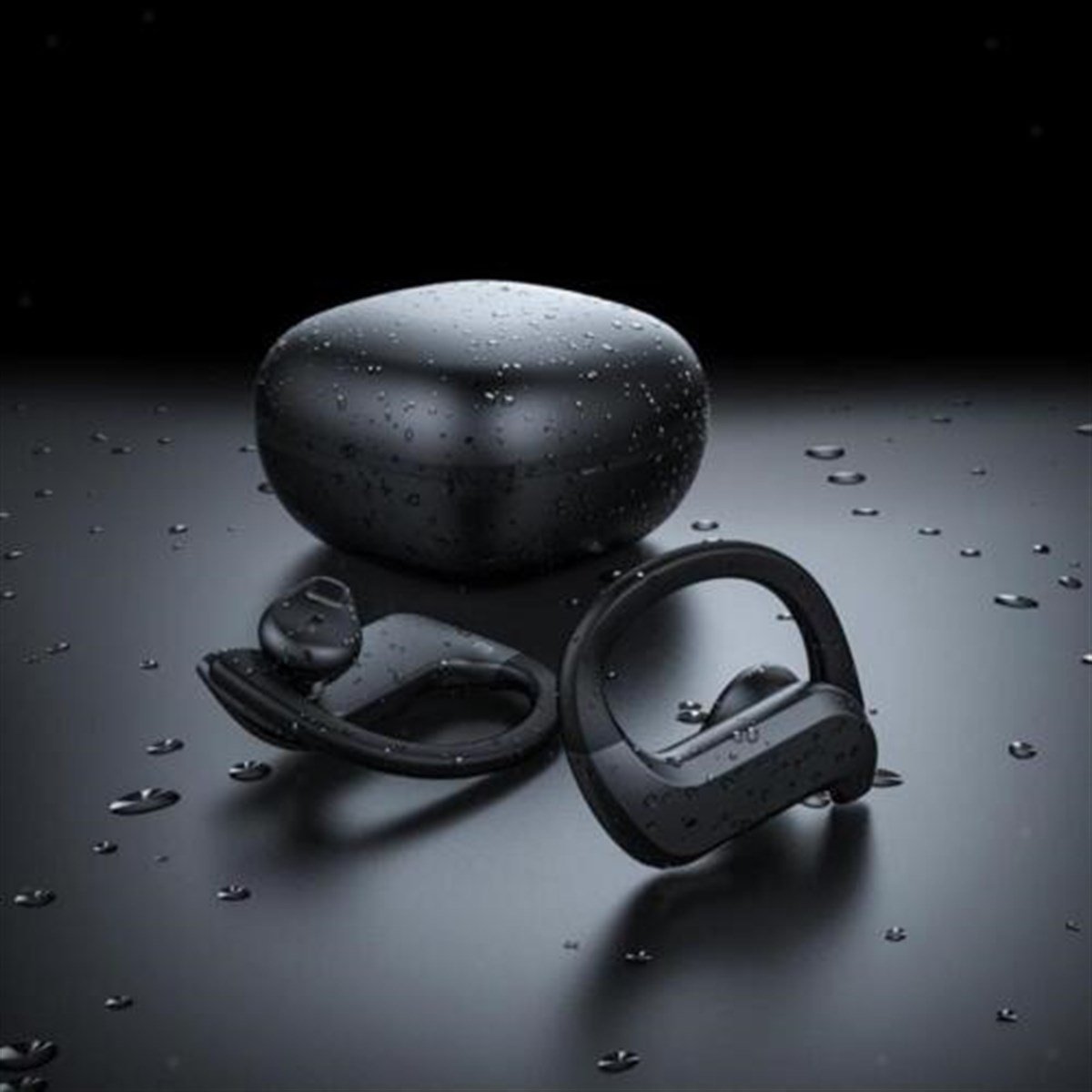 Tcherci lcd ekran güç şarj göstergeli su geçirmez kulakiçi bluetooth kulaklık