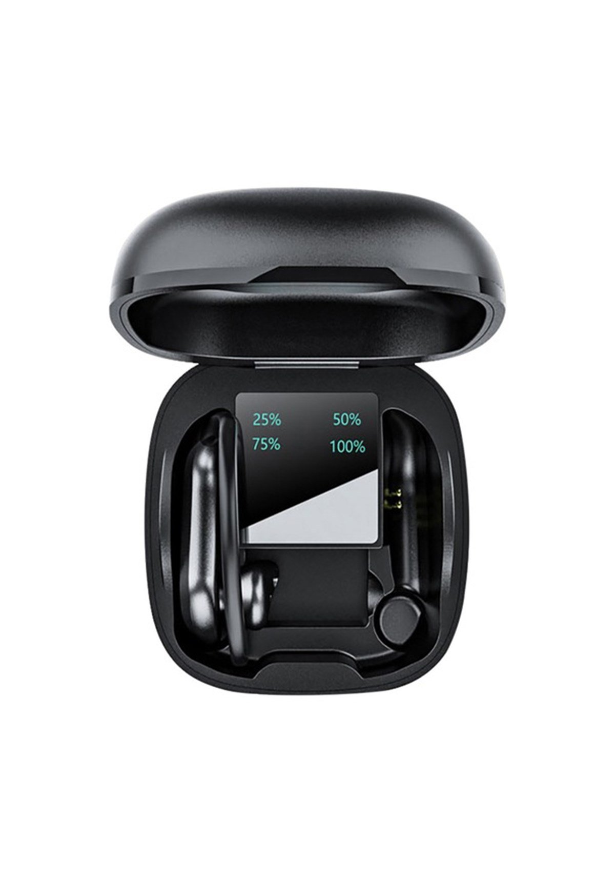 Tcherci lcd ekran güç şarj göstergeli su geçirmez kulakiçi bluetooth kulaklık