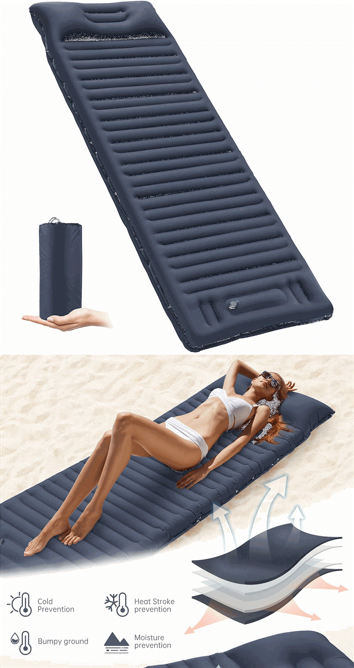 Tchierchi Ultra Hafif Şişme Kamp Ve Uyku Matı