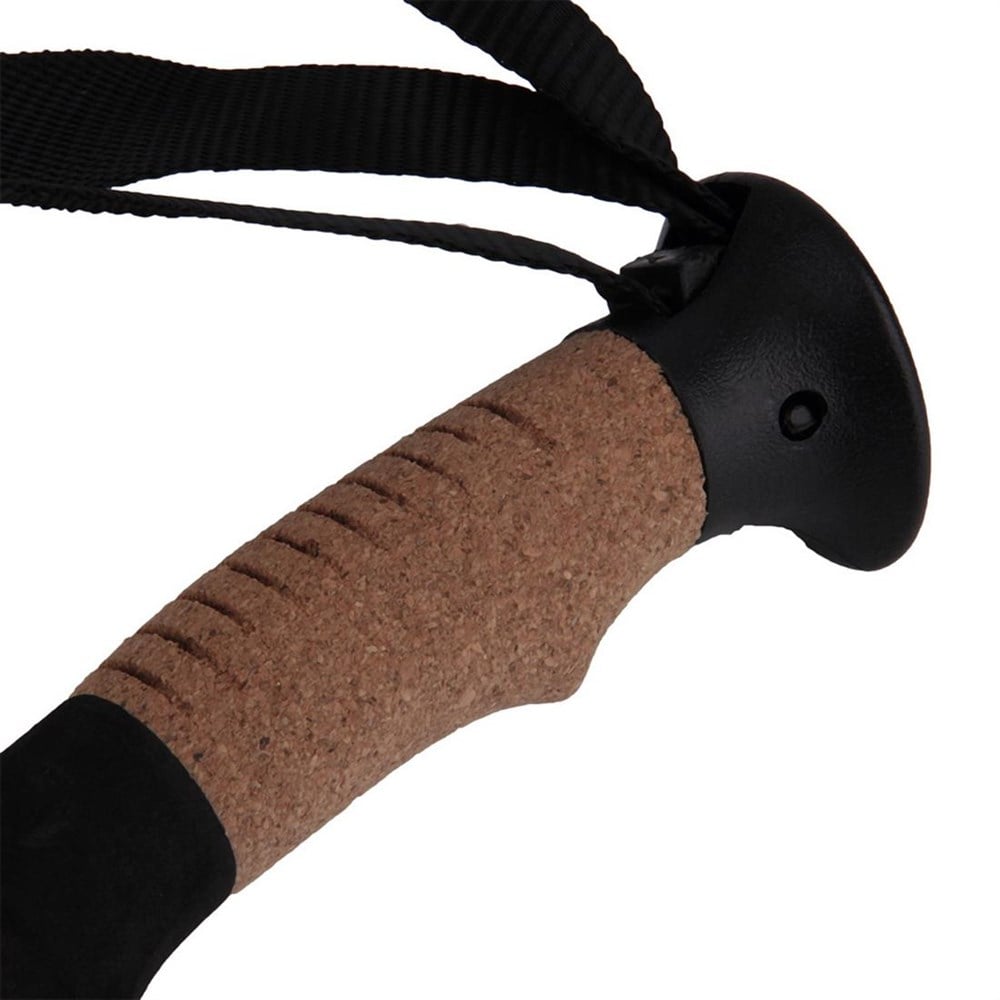 Trekking Yürüyüş için 3 Bölmeli Teleskopik Alüminyum Direk Çubukları Alpenstock