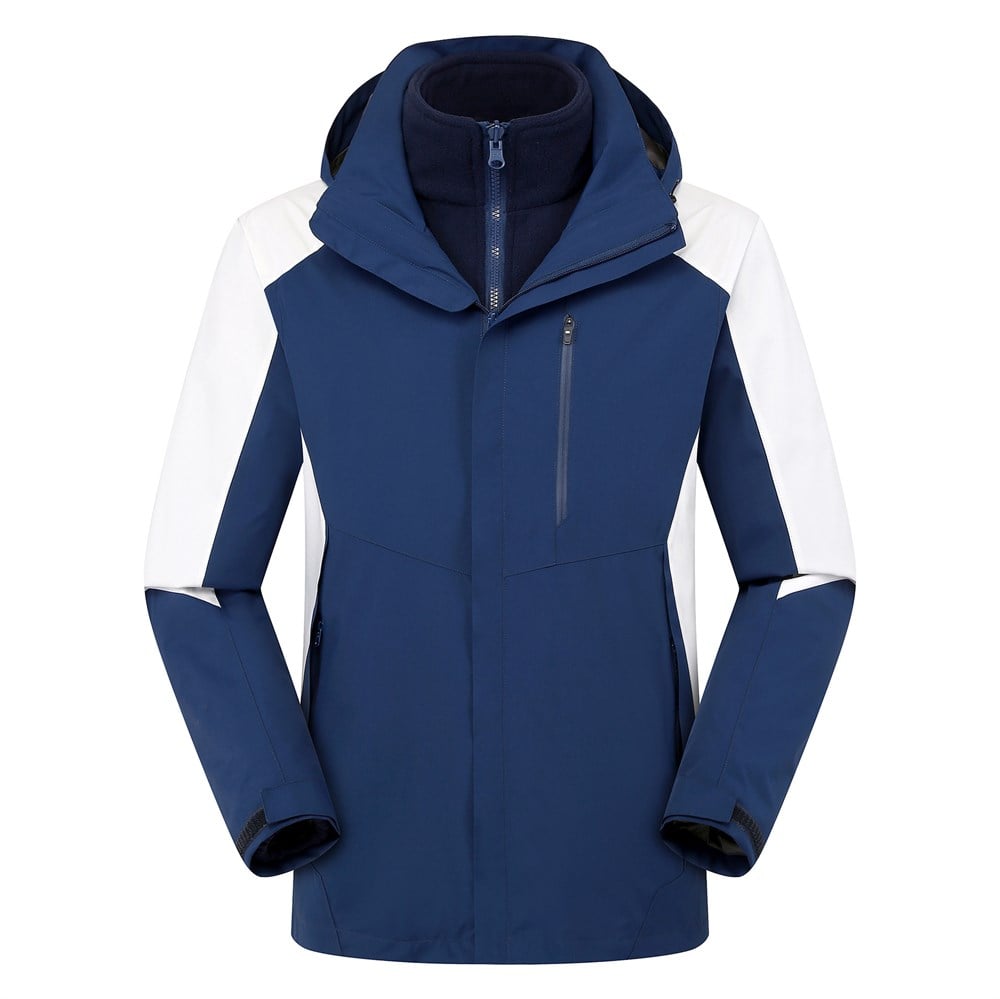 Unisex 3 Katmanlı İç Polar Ceket Outdoor Suya Dayanıklı Spor Sıcak Ceket + Kazak XL