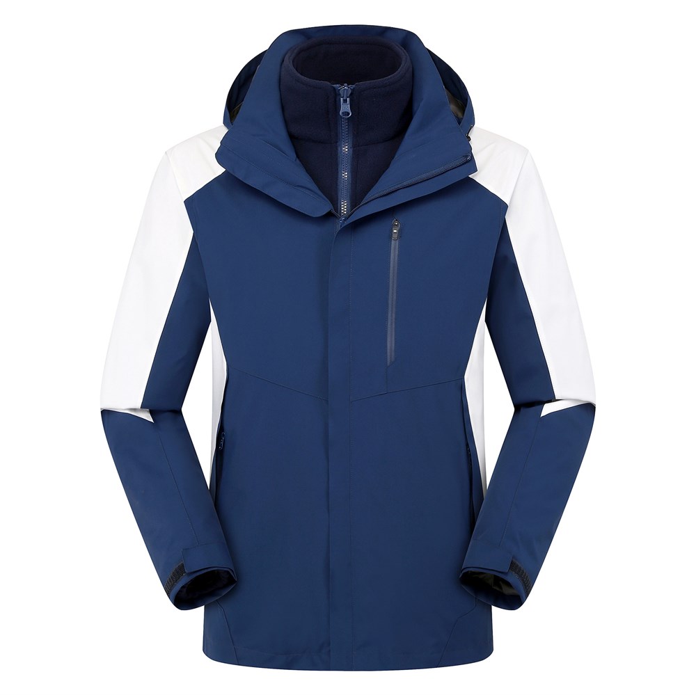 Unisex 3 Katmanlı İç Polar Ceket Outdoor Suya Dayanıklı Spor Sıcak Ceket + Kazak XL