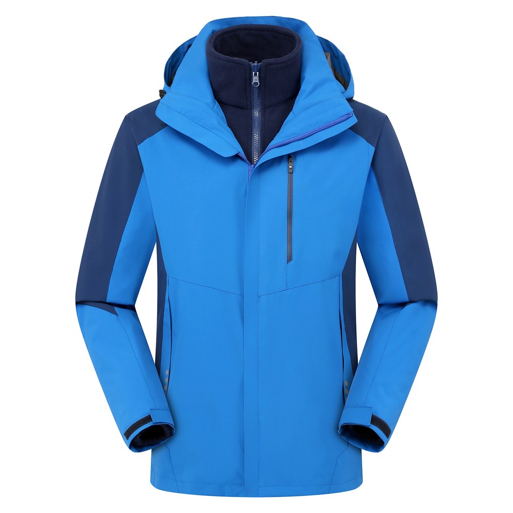 Unisex 3 Katmanlı İç Polar Ceket Outdoor Suya Dayanıklı Spor Sıcak Ceket + Kazak XL