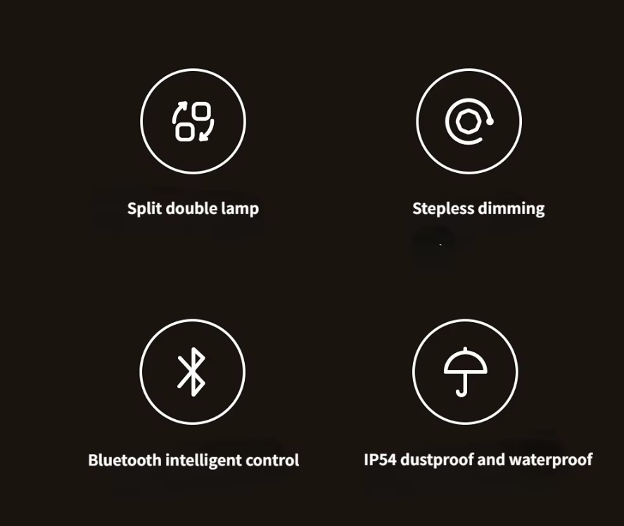 Xiaomi Mijia Akıllı Kontrollü, Toz ve Su Geçirmez Aydınlatmalı Dış Mekan, Atmosfer Kamp Lambası