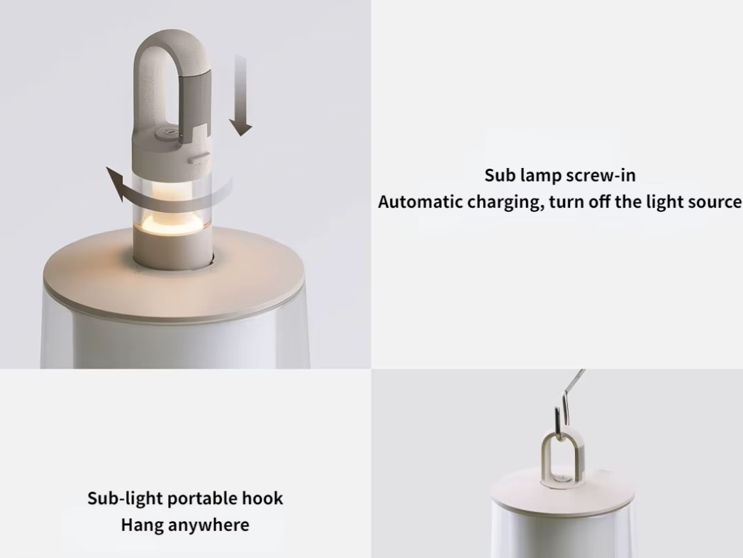 Xiaomi Mijia Akıllı Kontrollü, Toz ve Su Geçirmez Aydınlatmalı Dış Mekan, Atmosfer Kamp Lambası