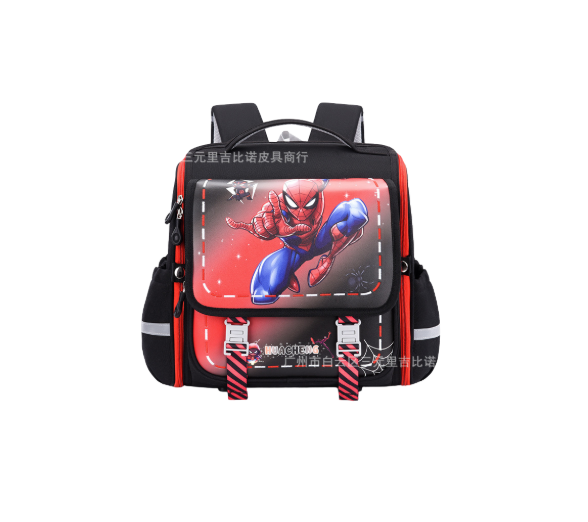 Yeni İlkokul Öğrencisi Danzi Spider-man Omurga Koruyucusu Sırt Çantası-kuromi