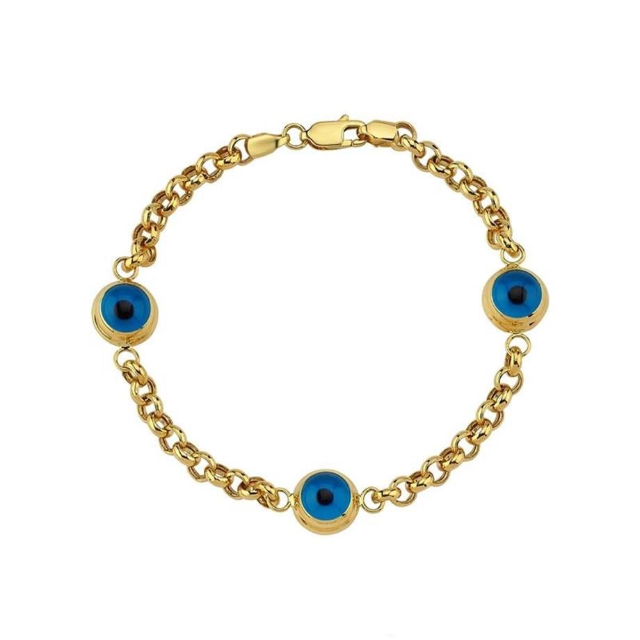 Altın Nazar Göz Boncuklu Bileklik