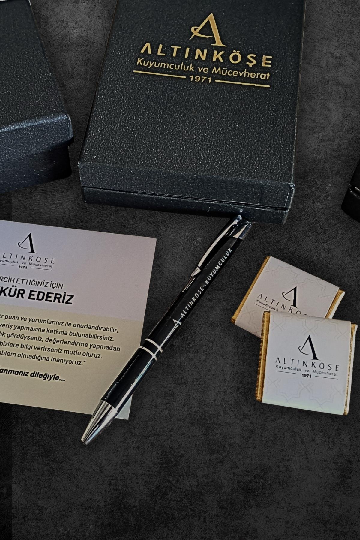 Altın Özel Tasarım Taşlı Bileklik 14 Ayar