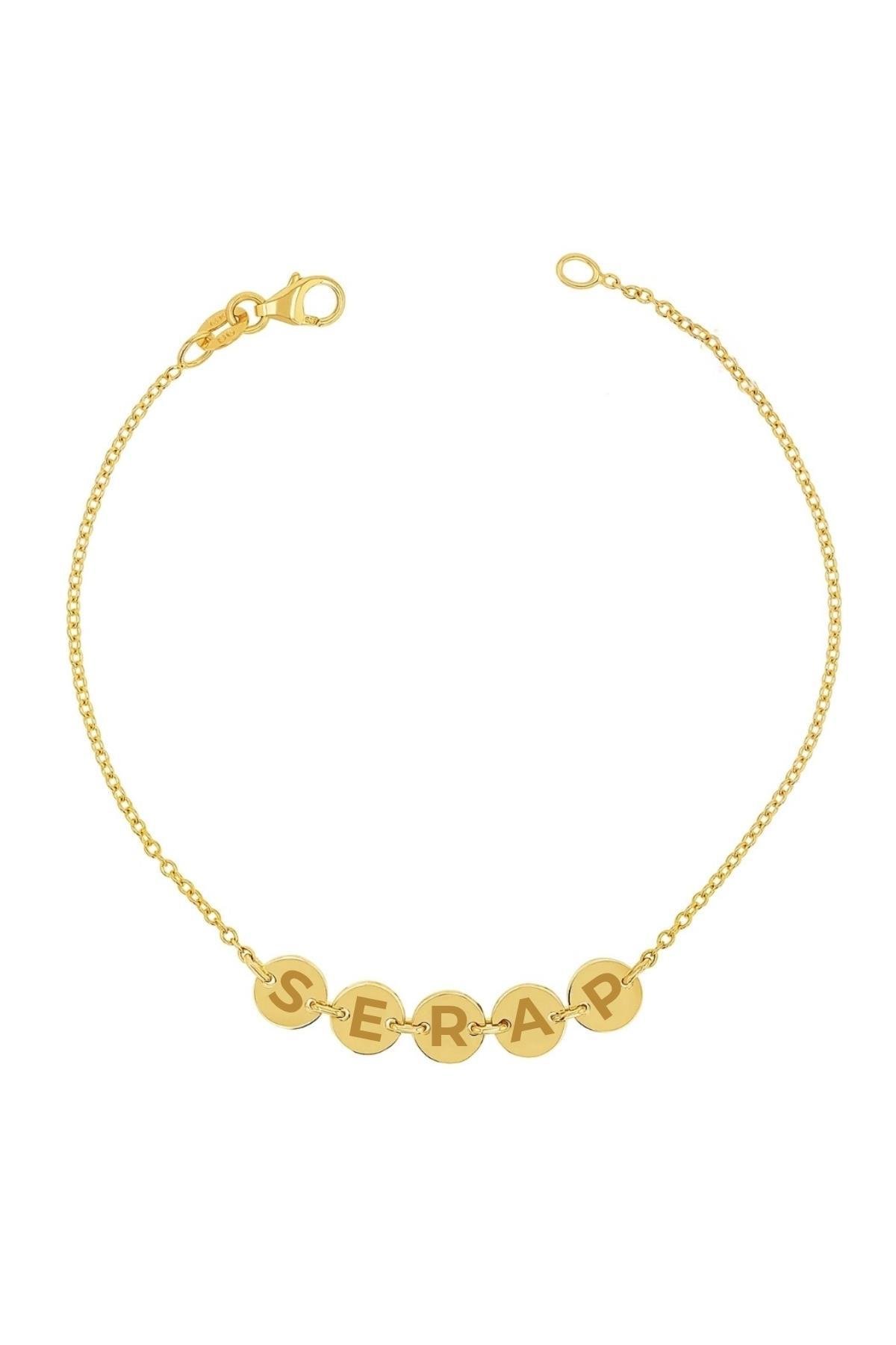 Kişiye Özel Plaka Altın Bileklik