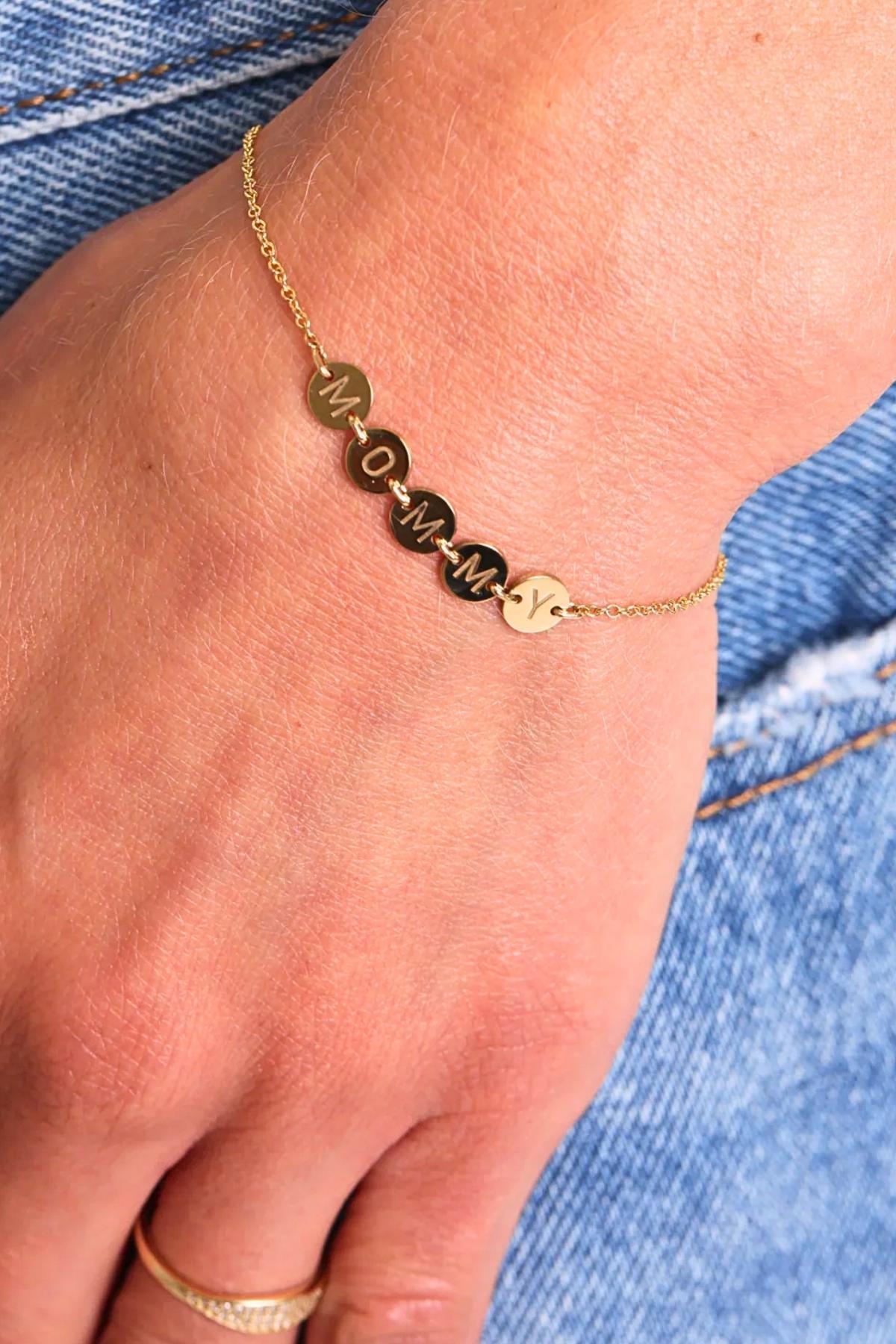 Kişiye Özel Plaka Altın Bileklik