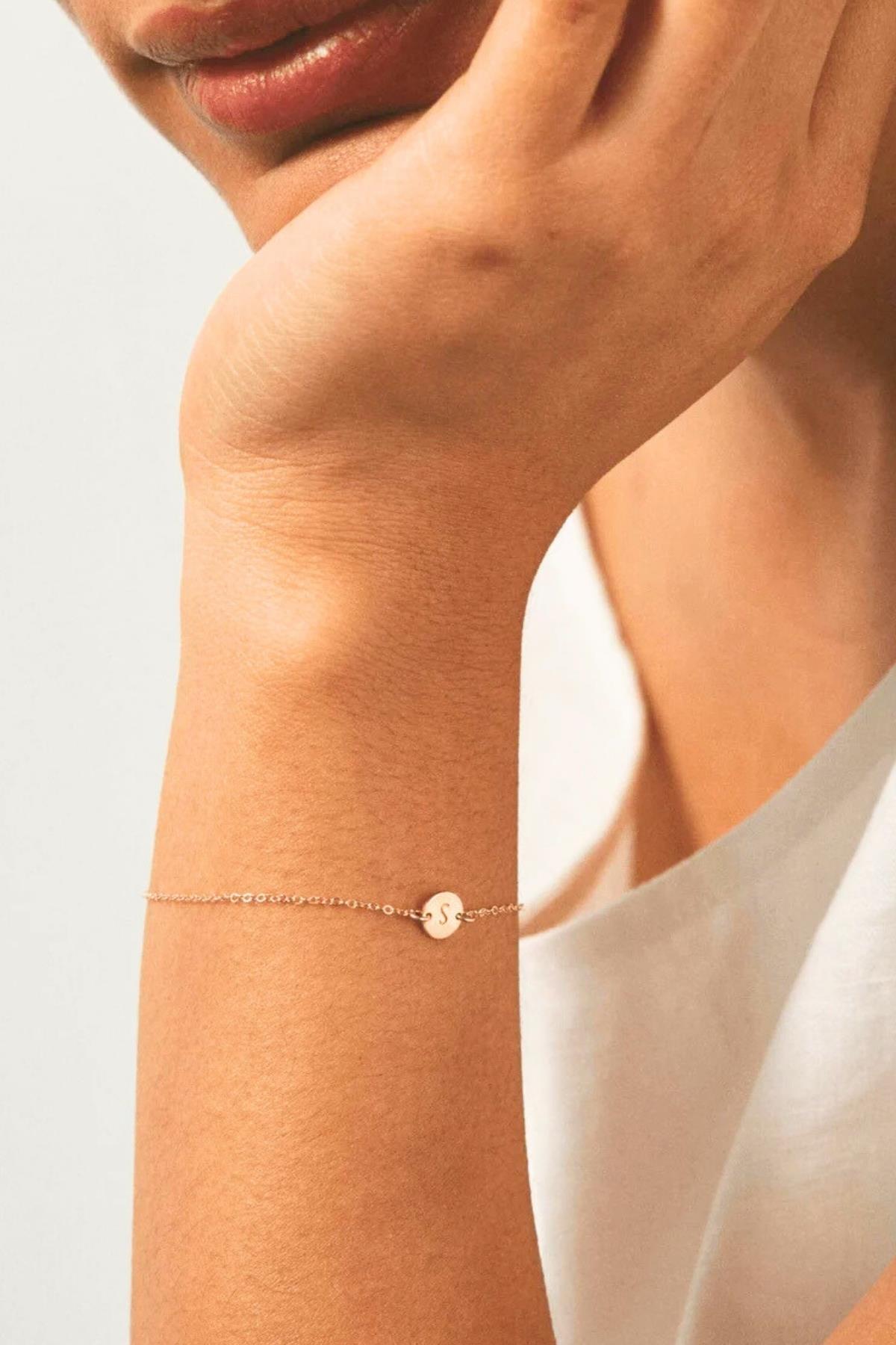 Kişiye Özel Plaka Altın Bileklik