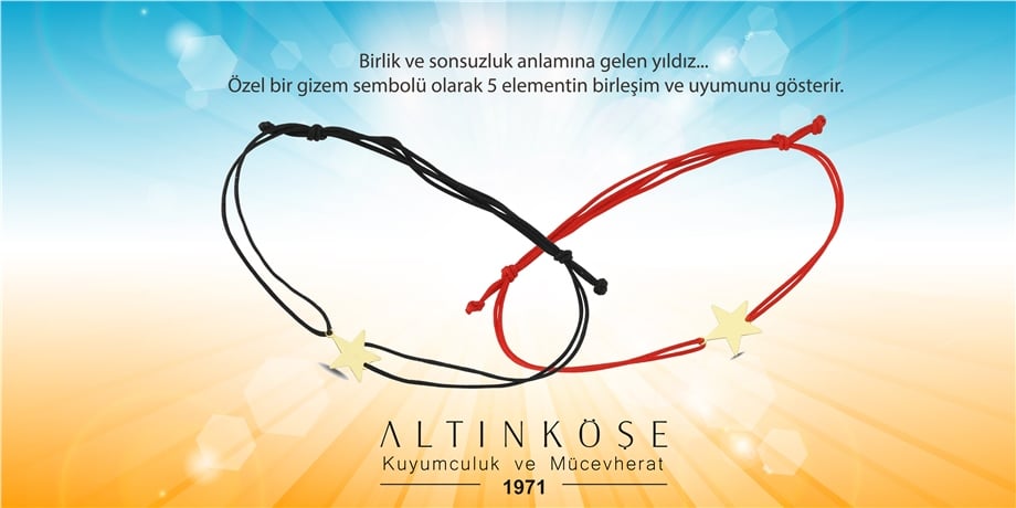 ŞANS BİLEKLİĞİ YILDIZ 14 AYAR ALTIN