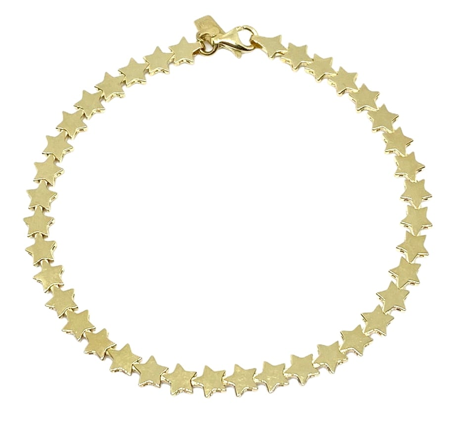 Sıralı Yıldız 14 Ayar Altın Bileklik