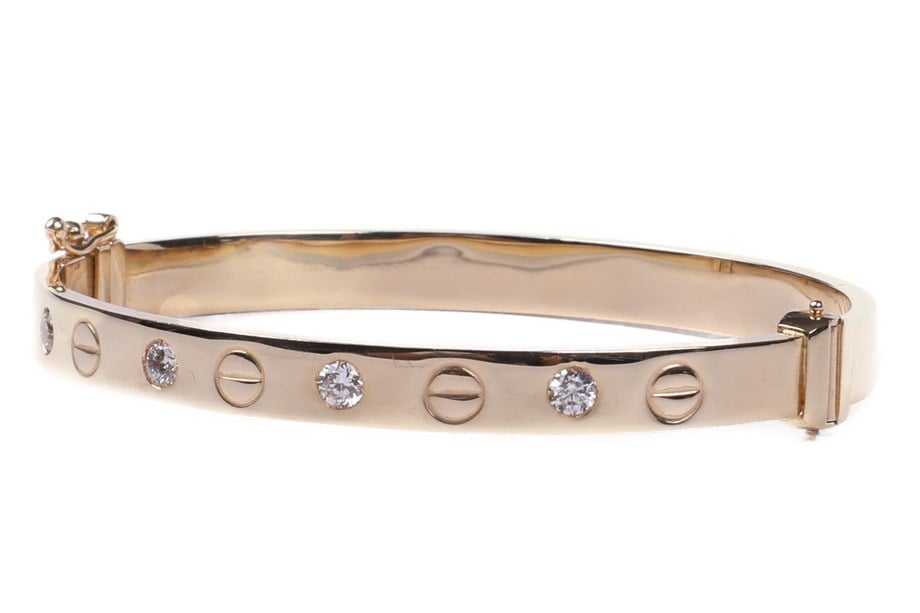 Swarovski Taşlı Cartier Kelepçe