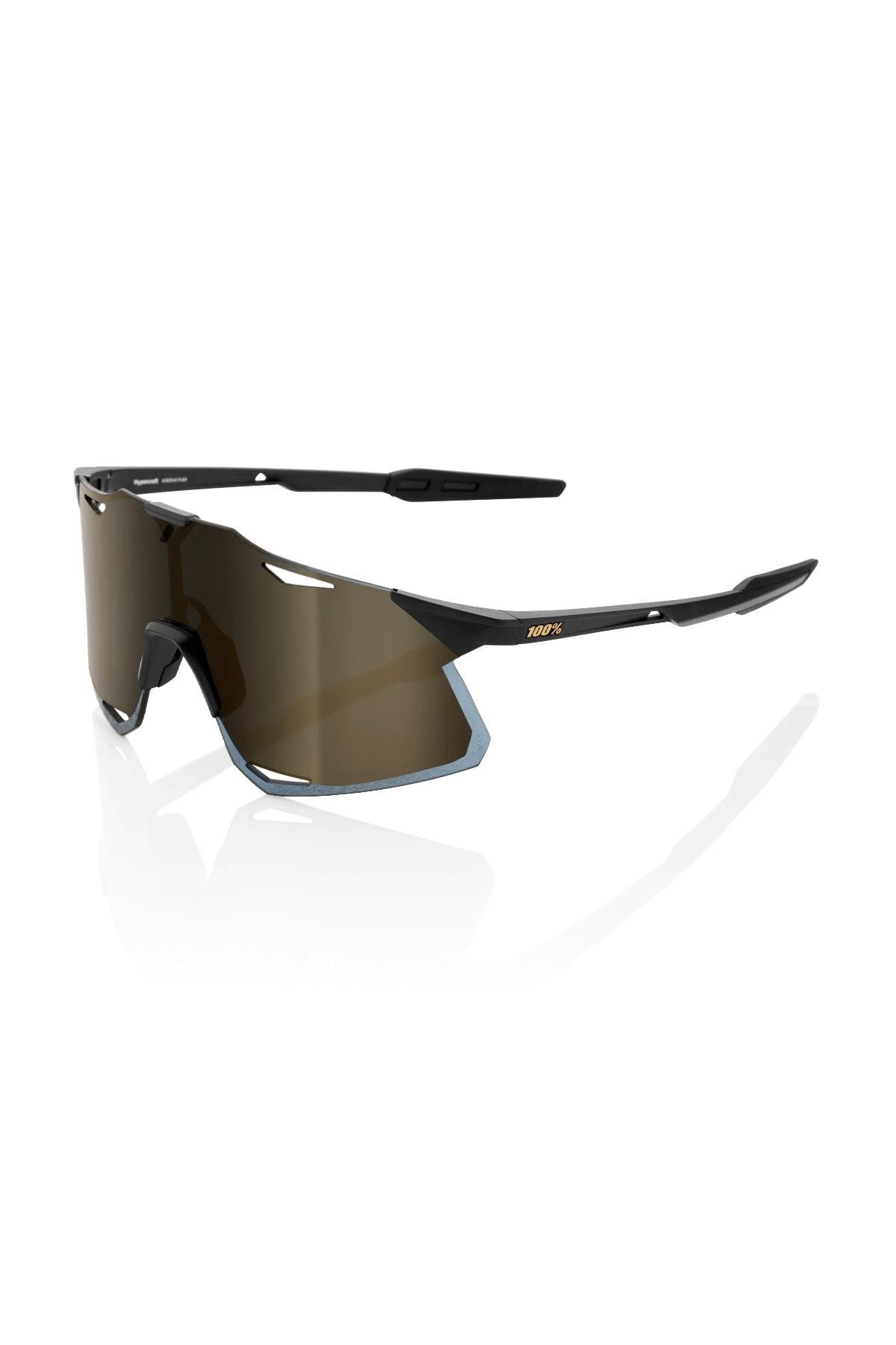 100% Hypercraft Mat Siyah Soft Gold Mirror Lens