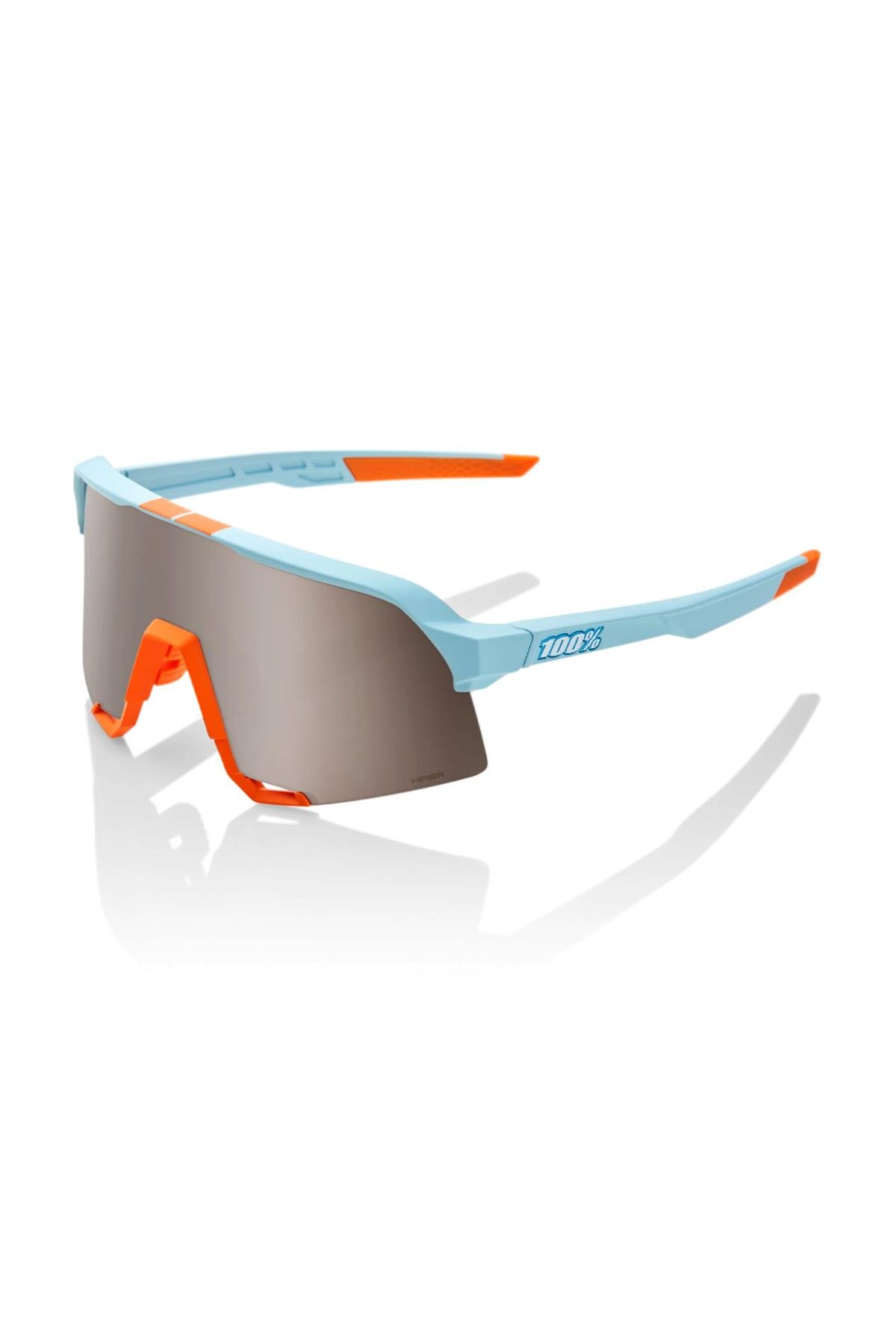 100% S3 Soft Tact Two Tone Hiper Silver Mirror Lens