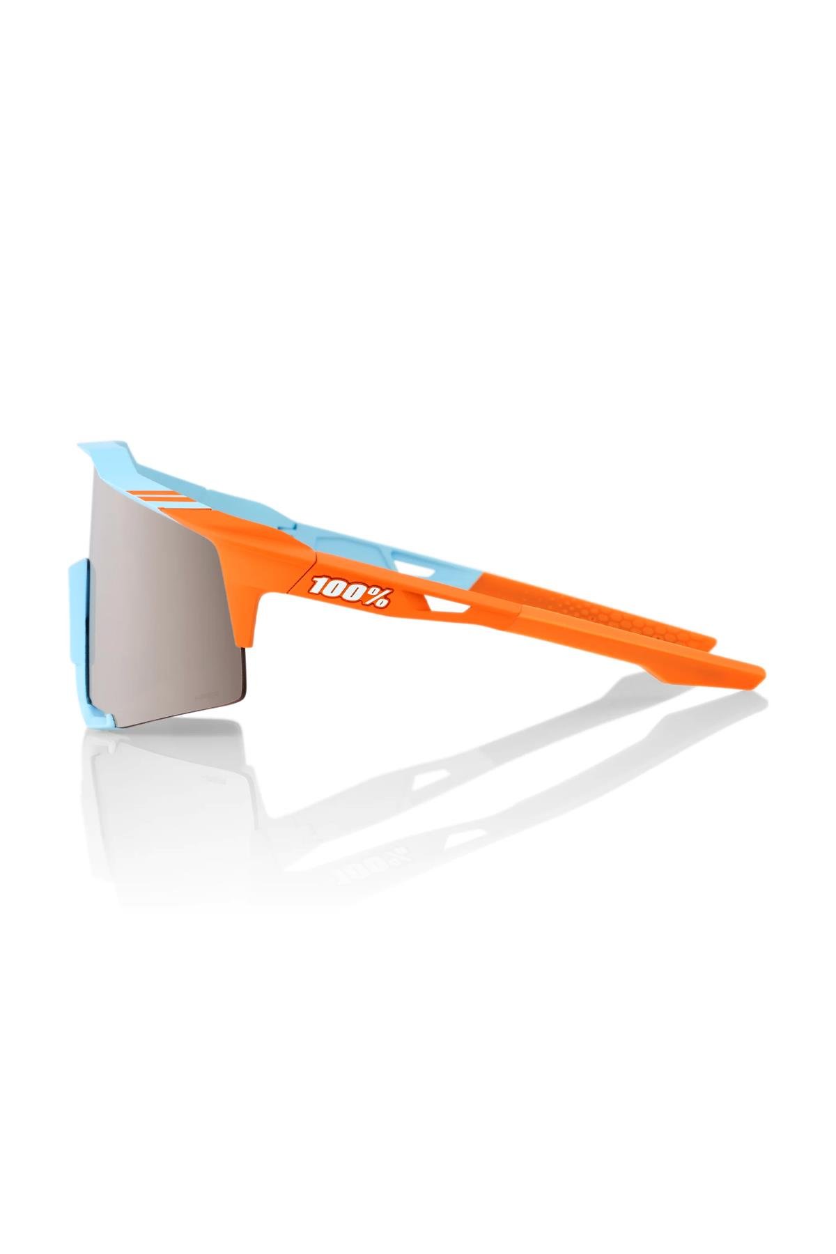 100% Speedcraft Soft Tact Two Tone Hiper Silver Mirror Lens