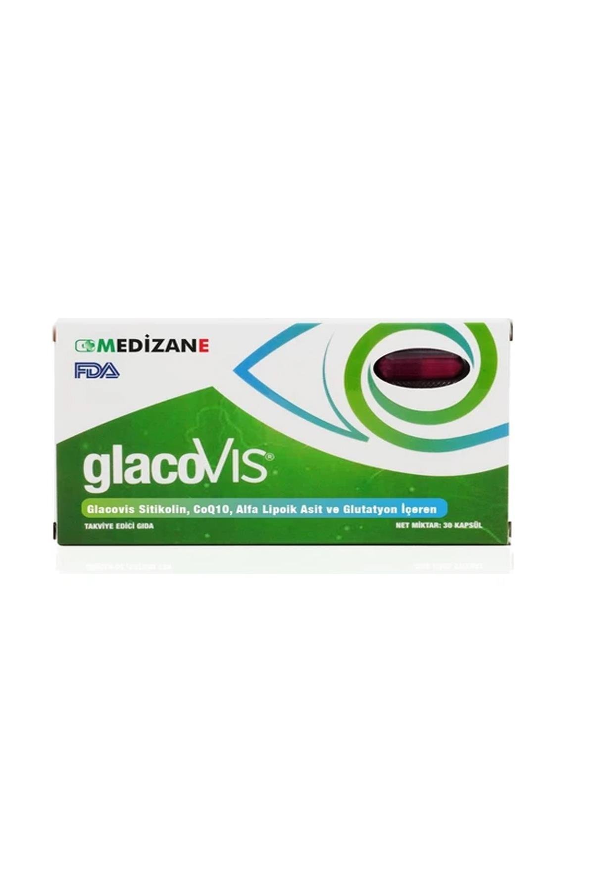 Medizane Sağlıklı Göz GlacoVIS Gıda Takviyesi-30 Kapsül
