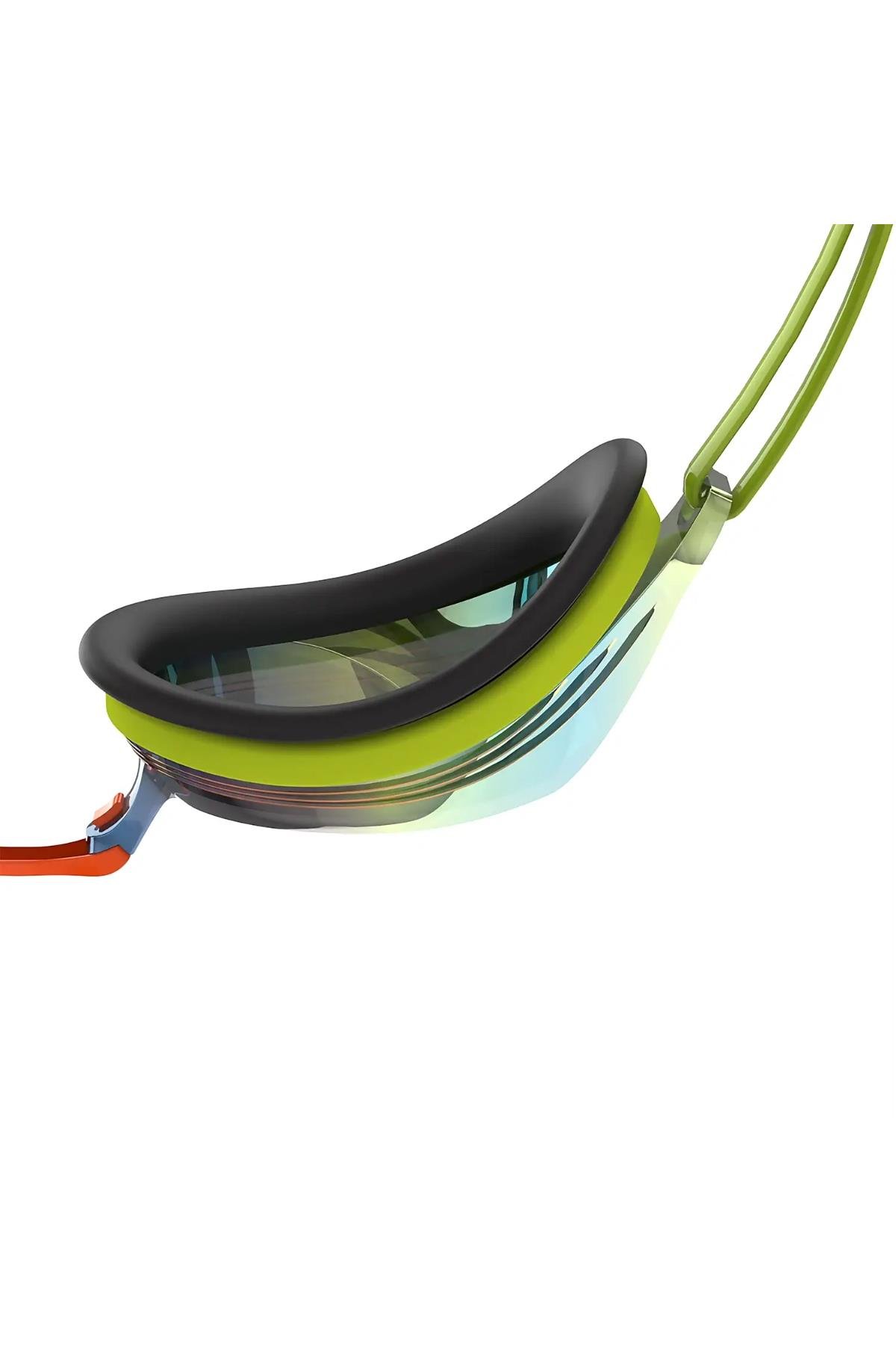Speedo Vengeance Mirror Yüzücü Gözlüğü Yeşil/Turuncu