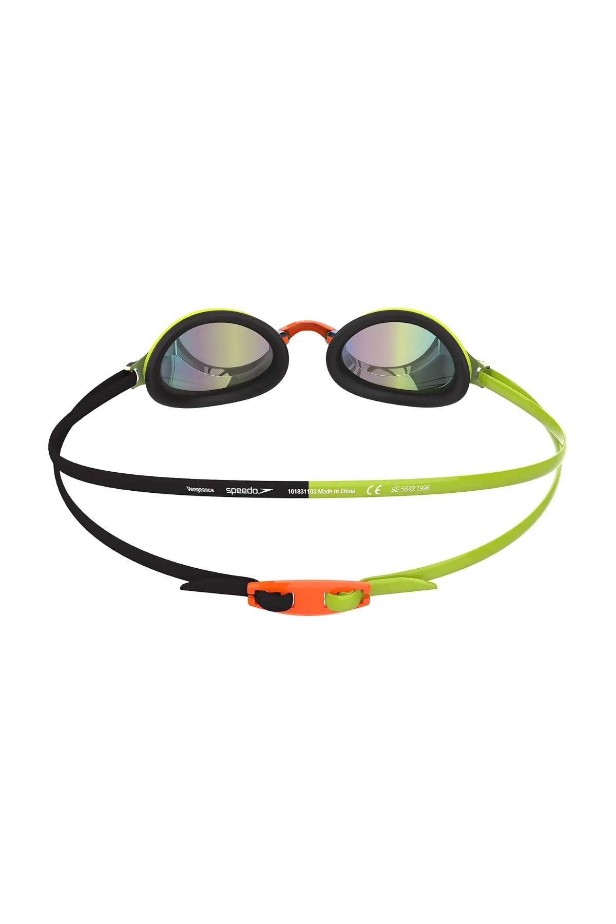 Speedo Vengeance Mirror Yüzücü Gözlüğü Yeşil/Turuncu