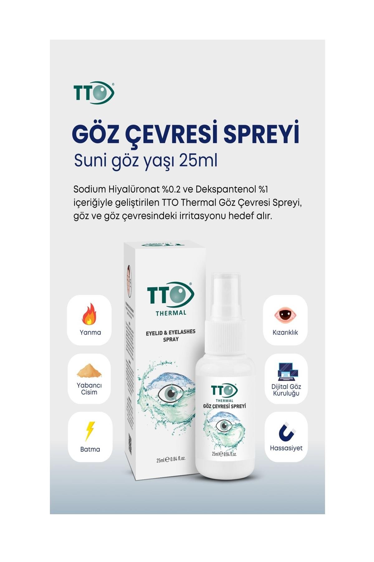 TTO GÖZ ÇEVRESİ SPREYİ 25 ML