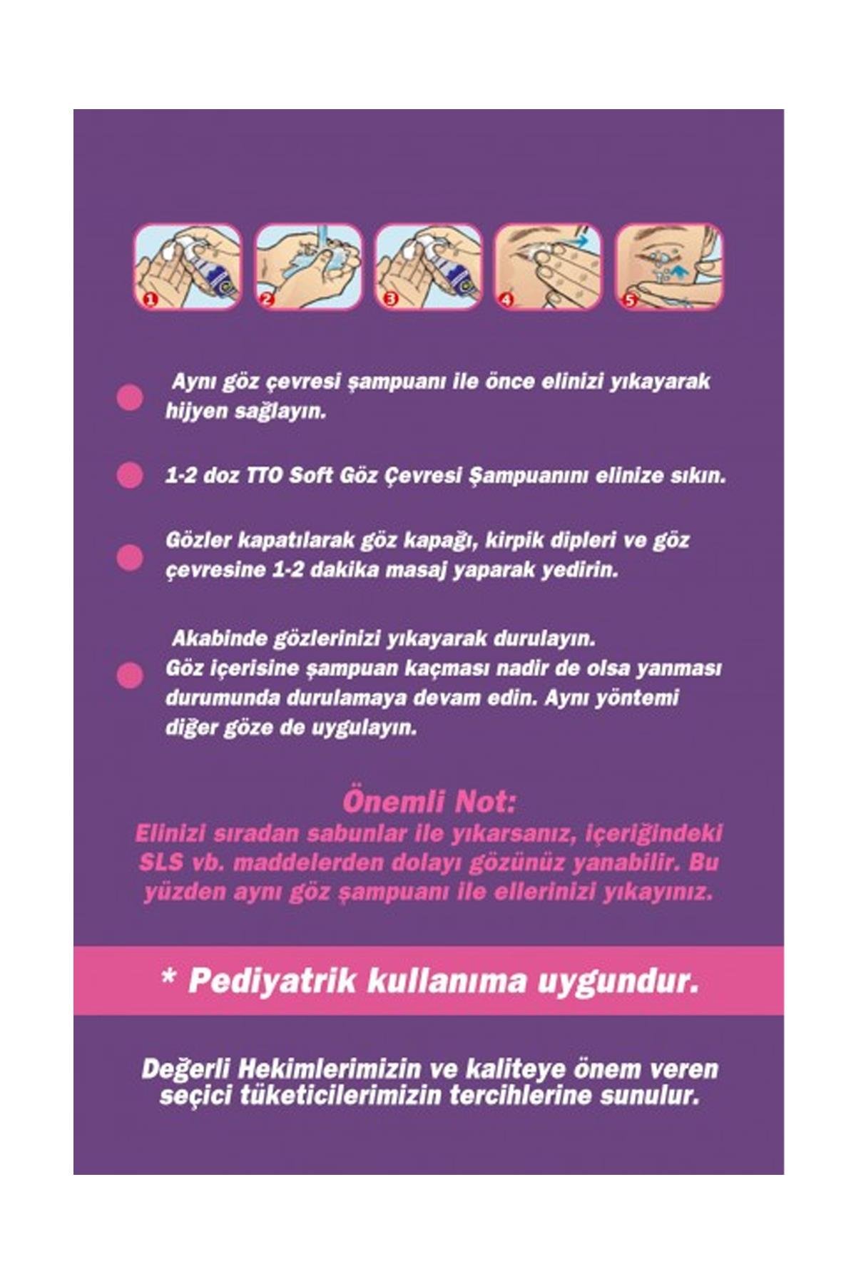 TTO SOFT GÖZ ÇEVRESİ ŞAMPUANI 125 ML