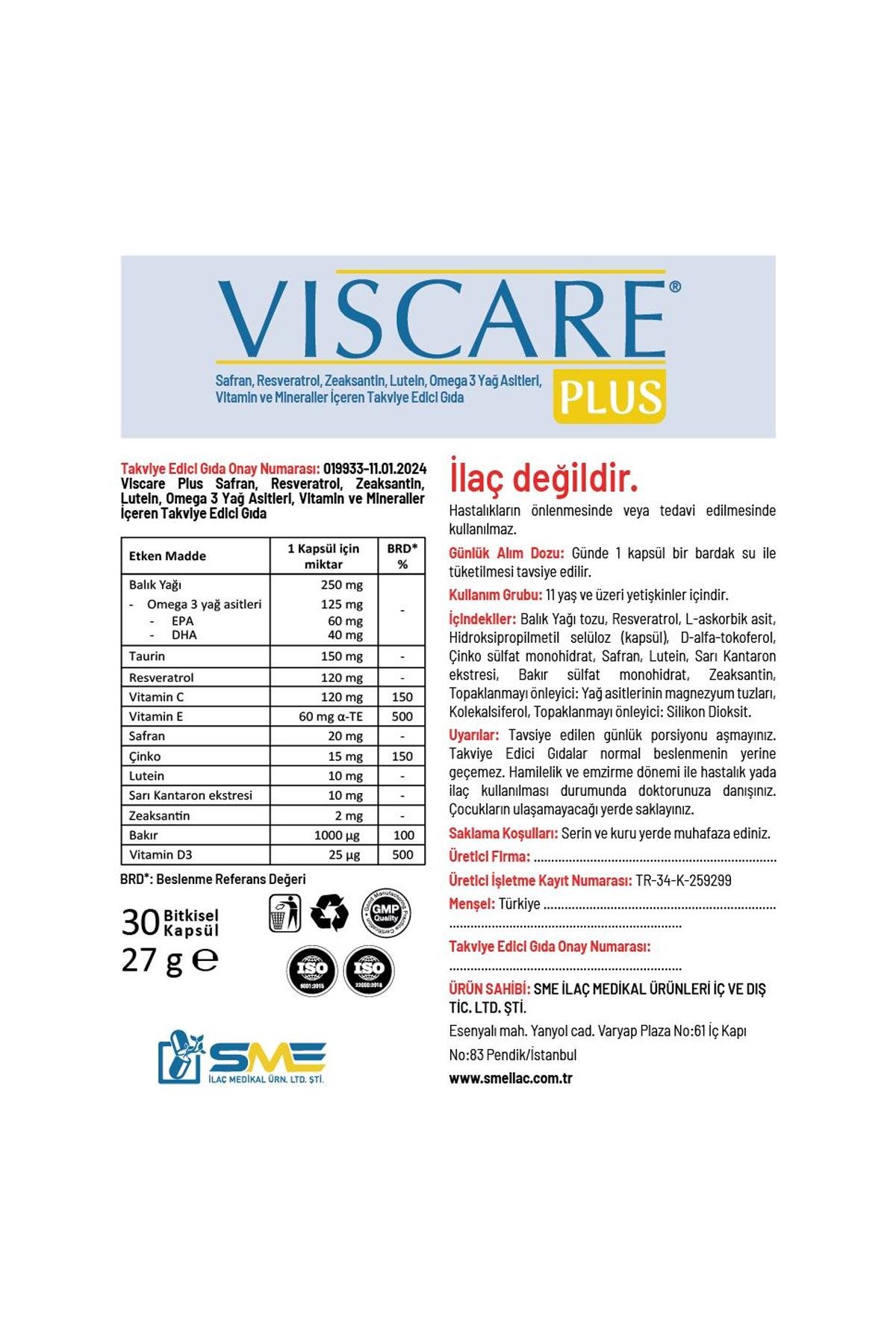 VISCARE PLUS 30 KAPSUL