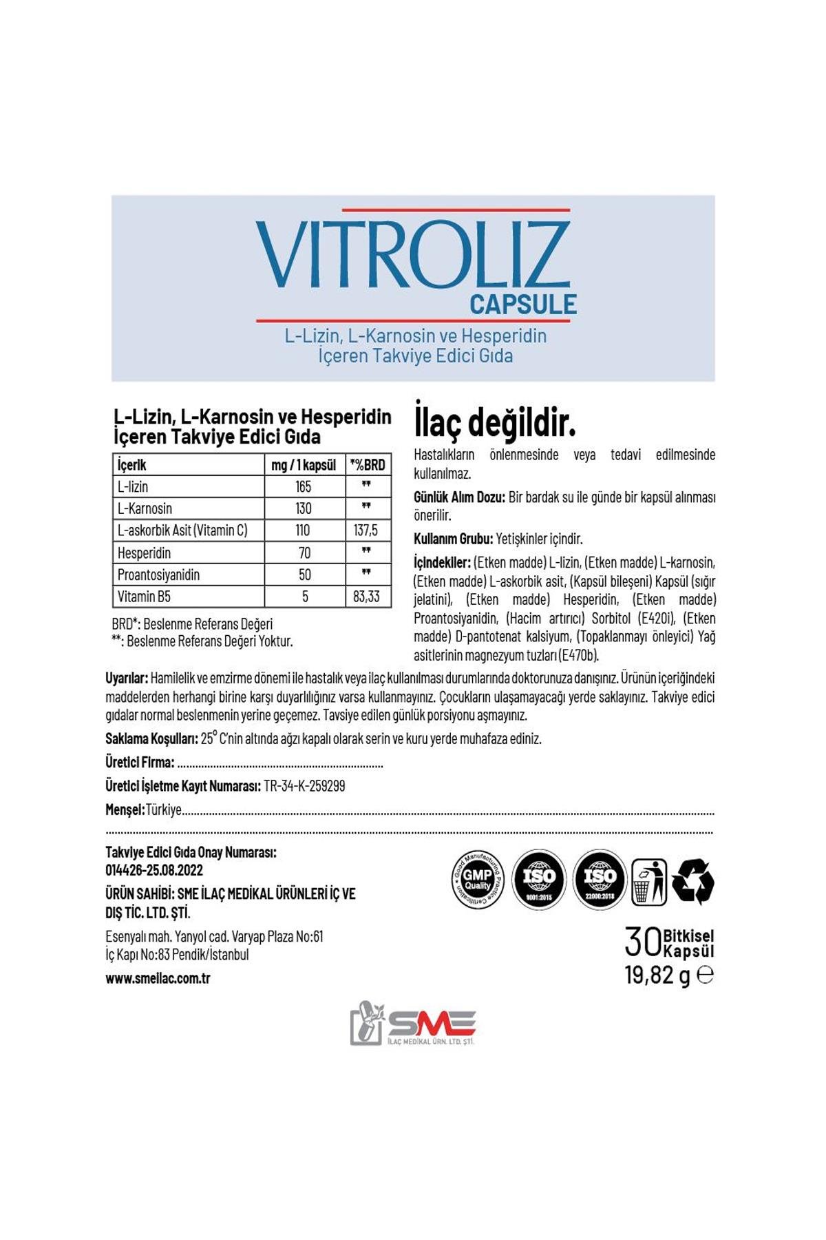 Vitroliz Kapsül 30'lu