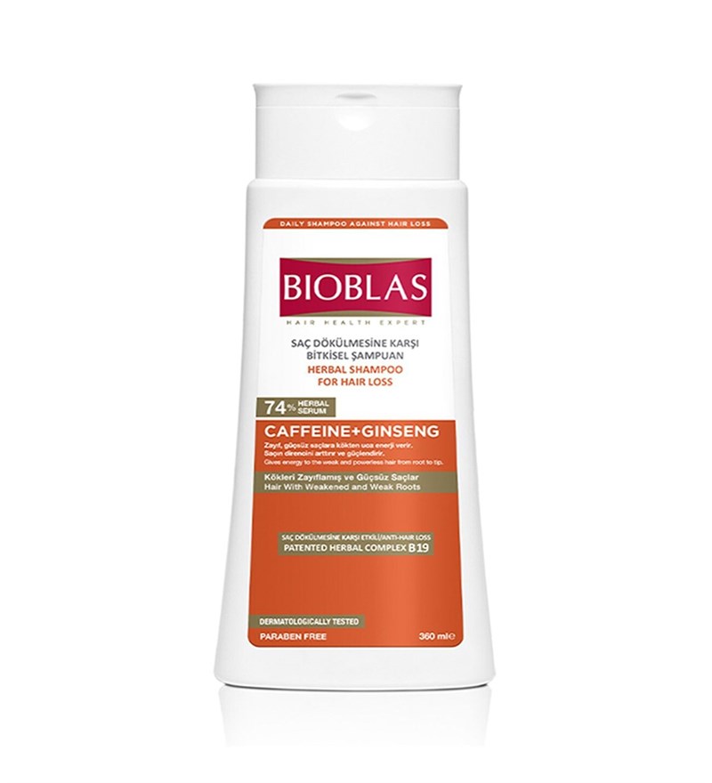 Bioblas Caffeine+ Ginseng Saç Dökülmesine Karşı Enerji Şampuan 360 ml + 150 ml Hediyeli