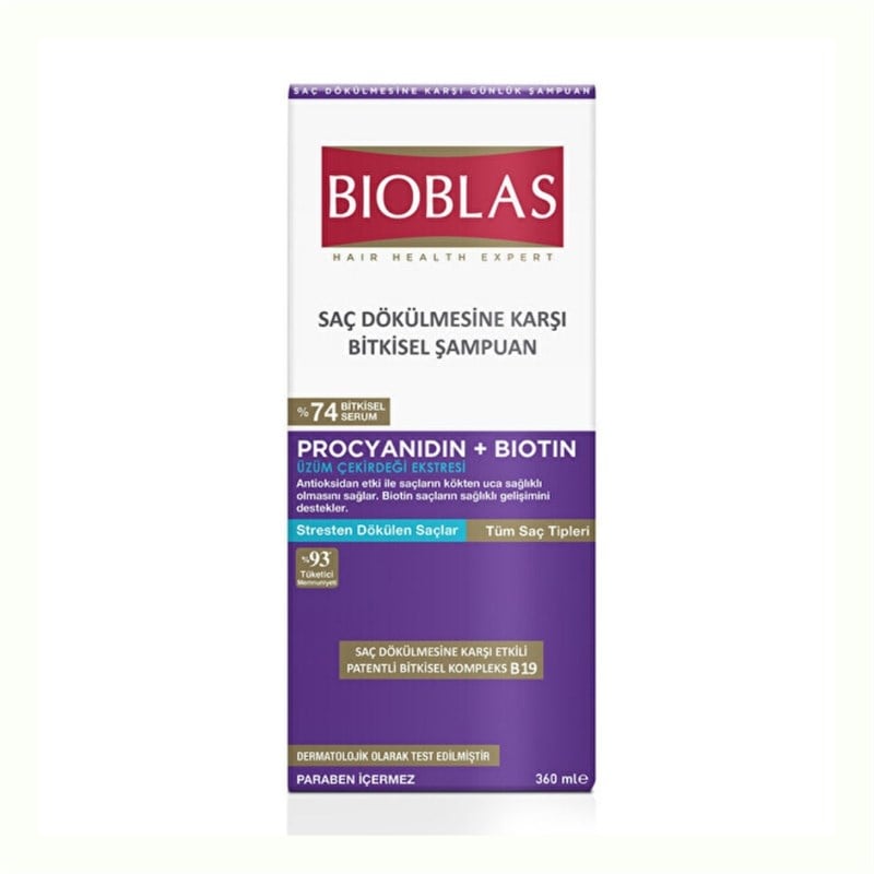 Bioblas Procyanidin + Biotin Dökülme Karşıtı Şampuan 360 ml + 150 ml Hediyeli