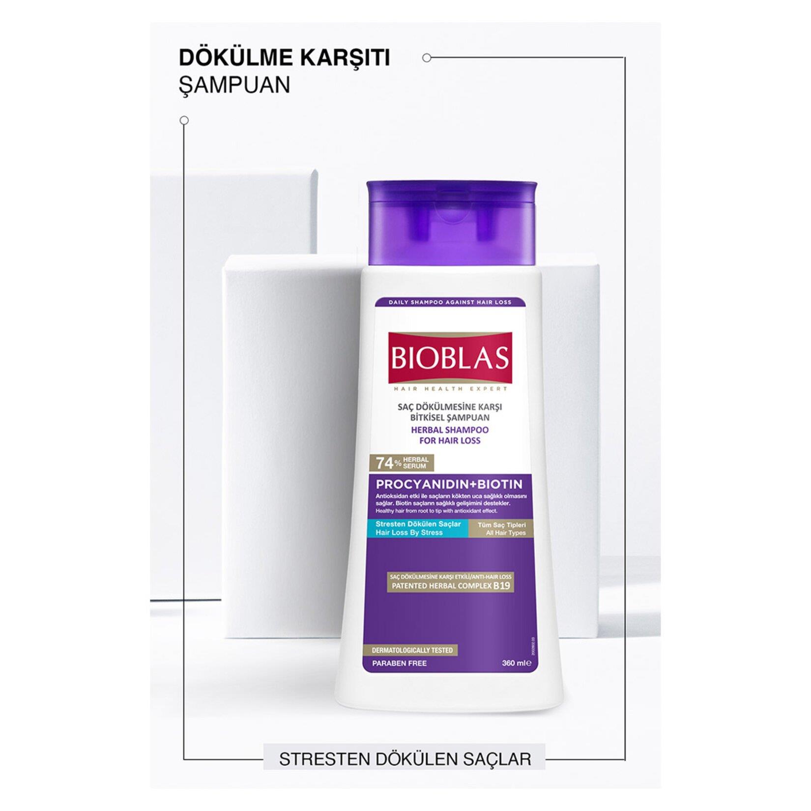 Bioblas Procyanidin Saç Dökülmesine Karşı Anti-Stress Şampuan 360 ml