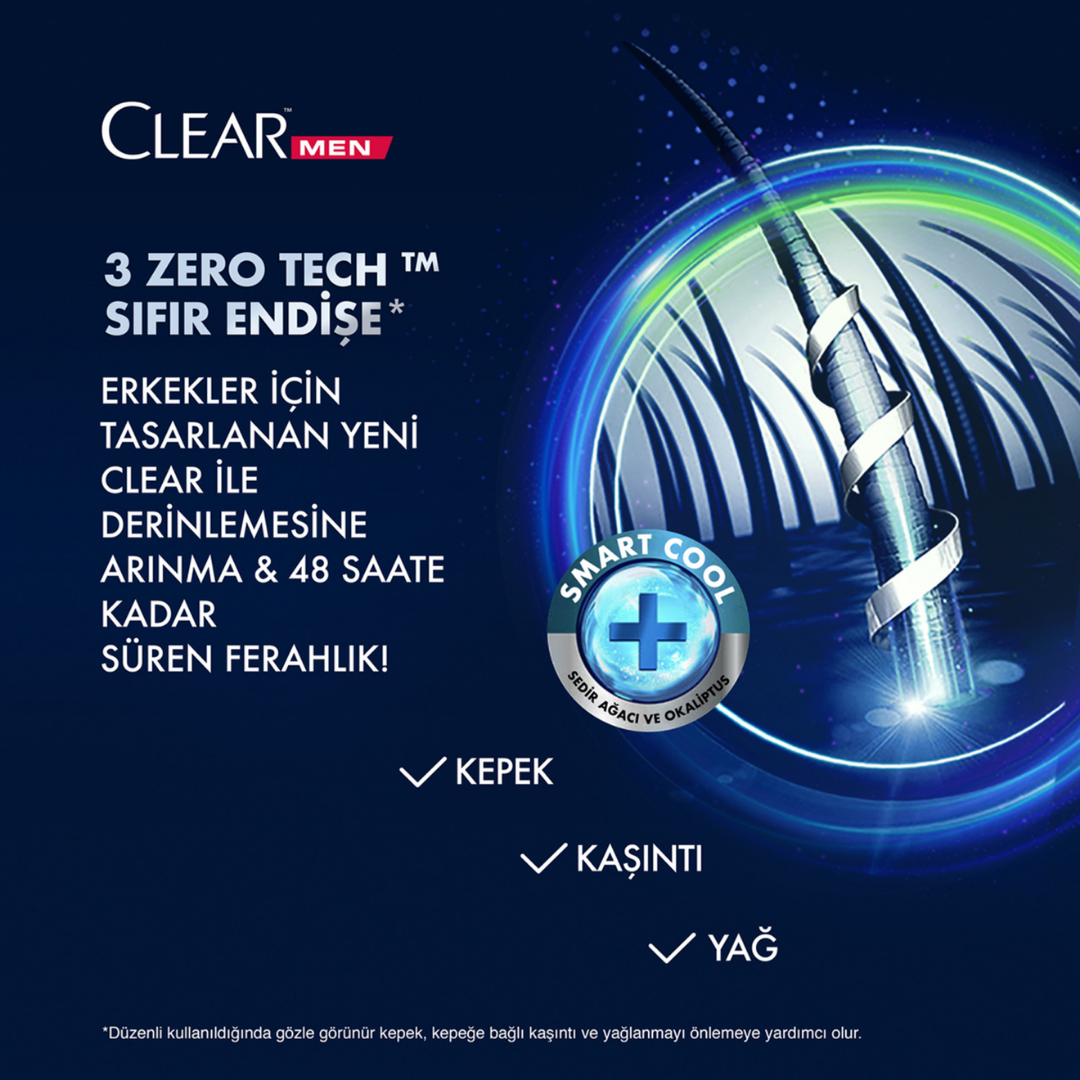 Clear Men Şampuan Günlük Arınma ve Ferahlık 485 Ml
