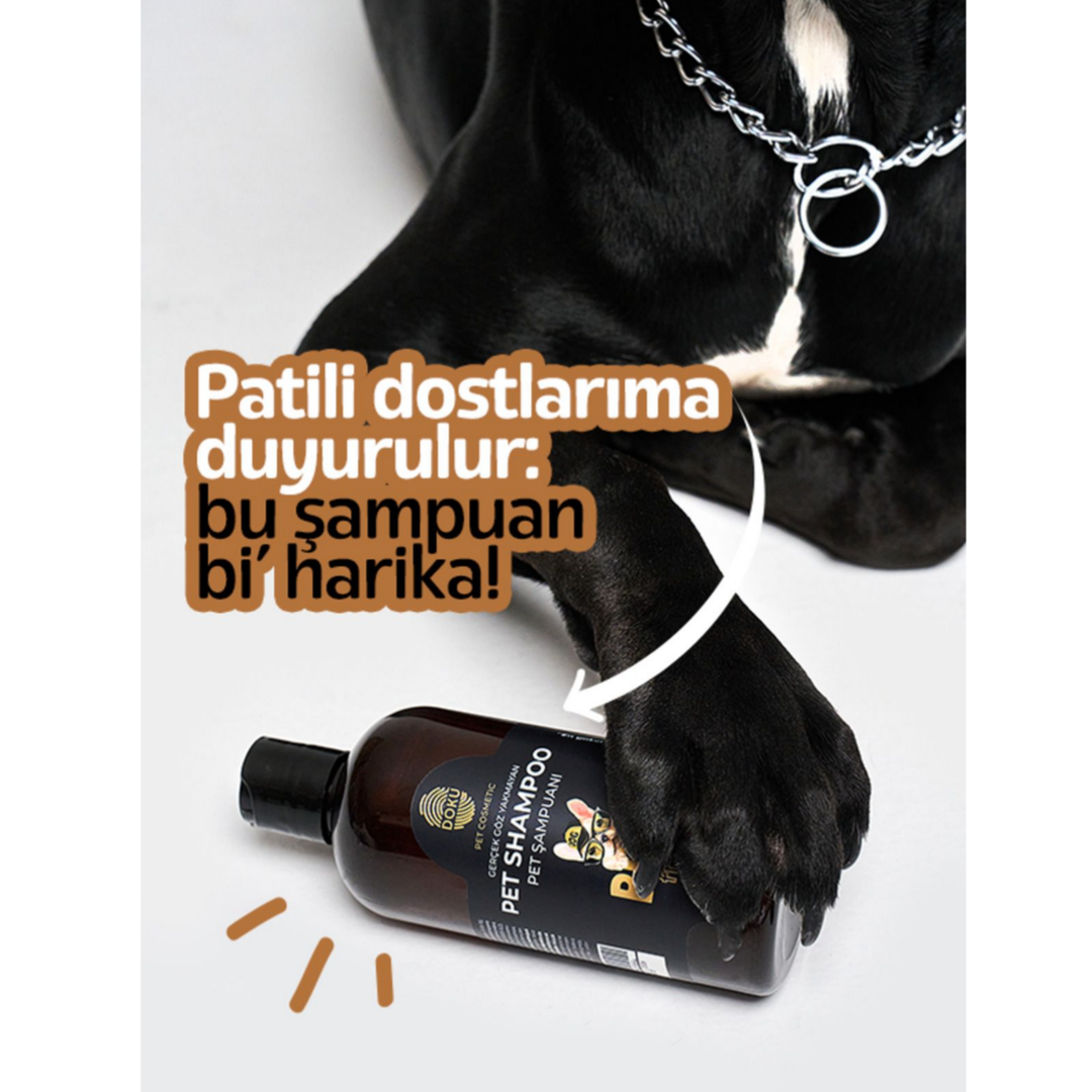 Doku Kedi ve Köpek Şampuanı 500 ml | Göz Yakmayan, Doğal ve Anti Alerjen Formül